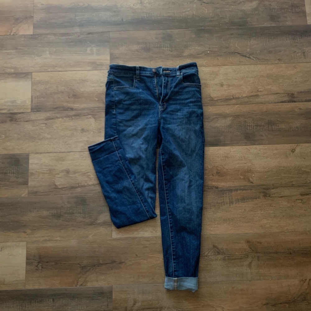High waisted skinny jeans